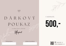 Dárkový poukaz v hodnotě 500Kč