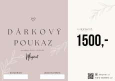 Dárkový poukaz v hodnotě 1500Kč
