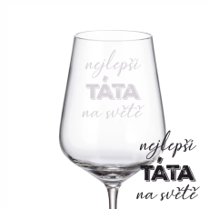 Sklenička na víno Nejlepší táta na světě