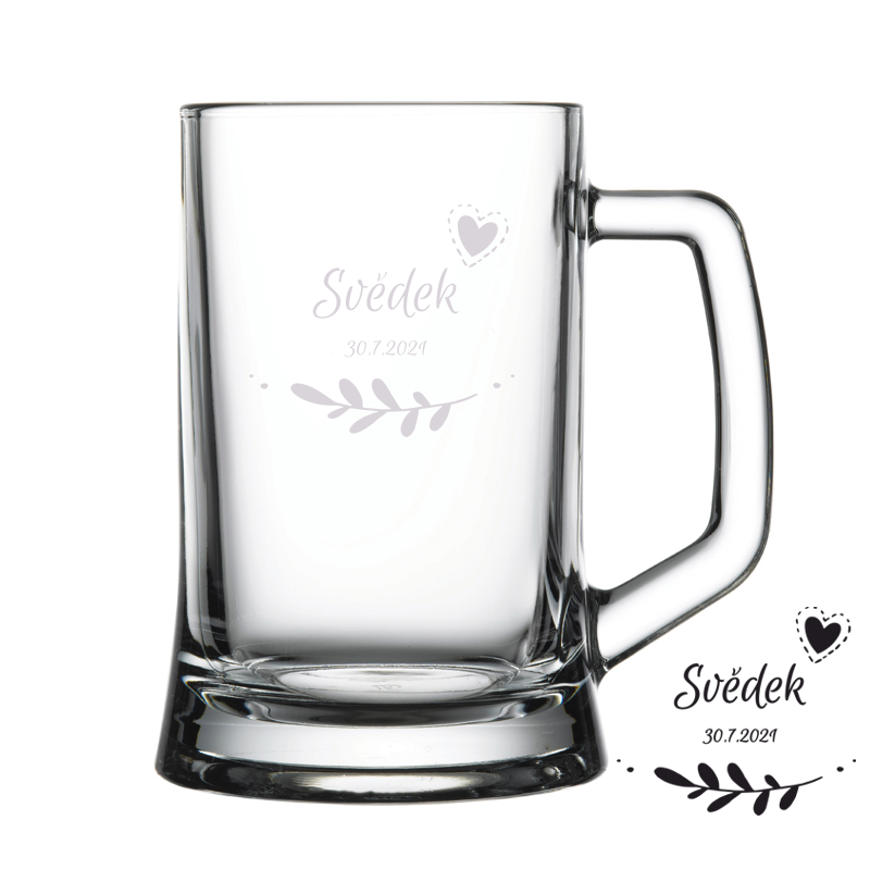 Svatební půllitr Svědek